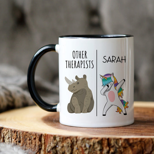 Custom Therapist Mug, Funny Therapist Mug, Personalized Therapist Name, Therapist Name mug, Christmas Birthday Gift, Best Therapist Gift