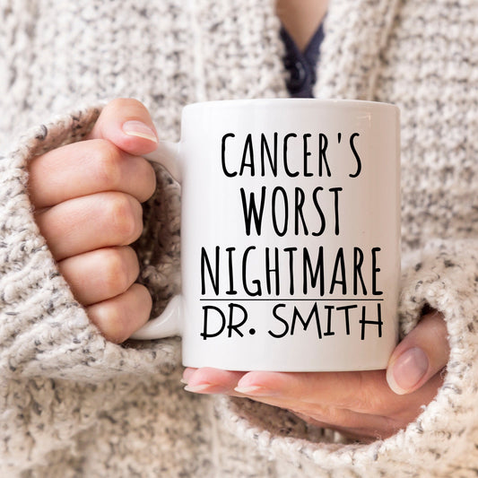 Personalized Oncologist Gift, Oncologist Coffee Mug, Cancer Nurse Gift, Cancer Doctor Gift, Oncologist Birthday, Custom Oncologist Gift