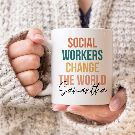 Personalized Social worker Gift, birthday social worker, social work thank you gift, new social worker gift, Work Of Heart Gift, Christmas