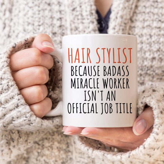 Hairstylist Gift, Gift for Salon Owner, Future Hair Stylist, Hairapist Mug, Hairdresser Gift, Beautician Christmas Gift, Cosmetology Gift