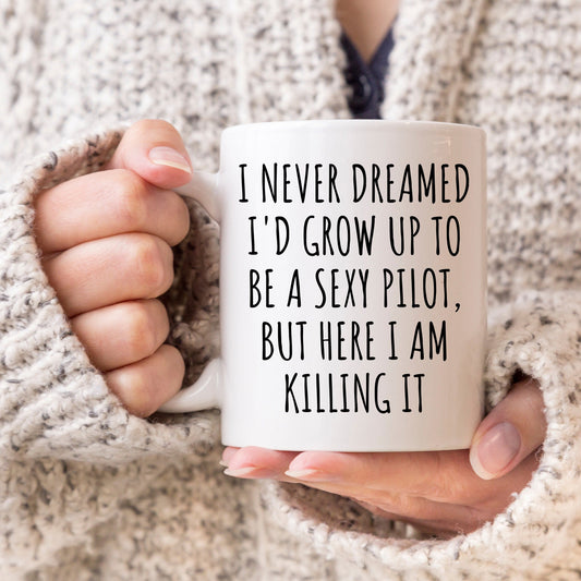 Pilot Coffee Mug, Aviation graduate, Flight instructor, New pilot gift, Co pilot gift, Pilot Birthday, Aeroplan Gift, Plane Pilot Gift