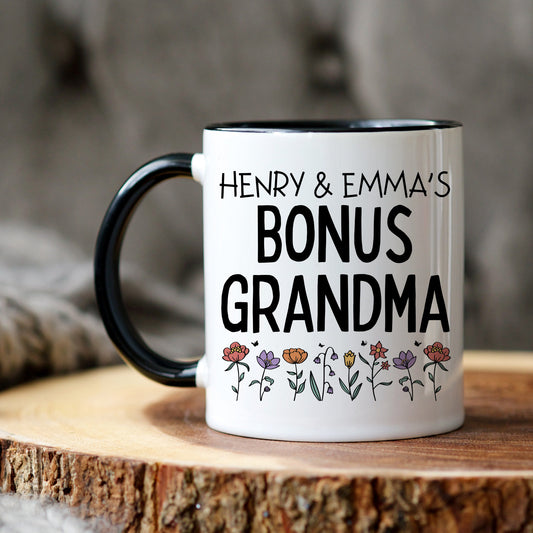 Personalized Bonus Grandma Gift, Step Grandma Birthday, Step Grandmother, Mother's Day Gift, Gift From Granddaughter, Bonus nana Birthday