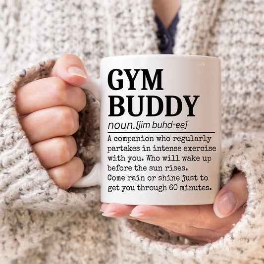Funny Gym Buddy Mug, Workout bestie gift, Fitness lover Mug, Gym Lover Gift, Fitness instructor, Gym Coach Gift, Workout Buddy Friend Gift