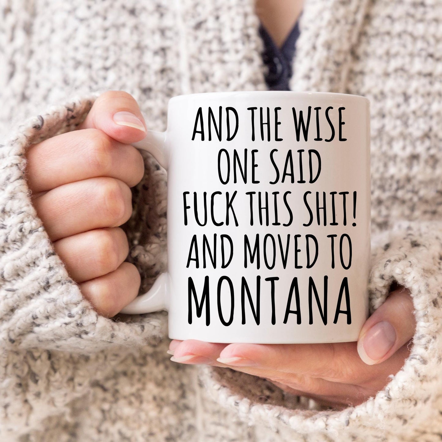 Montana Relocating Gift, Moving to Montana Mug, Personalized Montana Gift, Coworker Moving Away, Colleague Montana Relocation Present