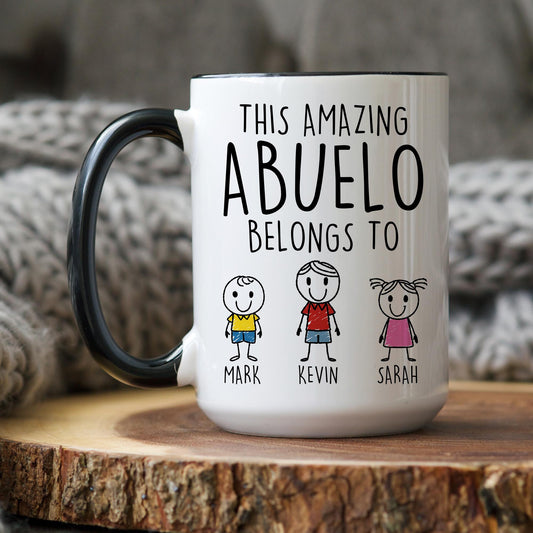 Abuelo Gift, Personalized Abuelo Mug, Dad To Grandpa Gift, Abuelo Father's Day Gift, New Abuelo Mug, Spanish Grandpa Present, Best Abuelo