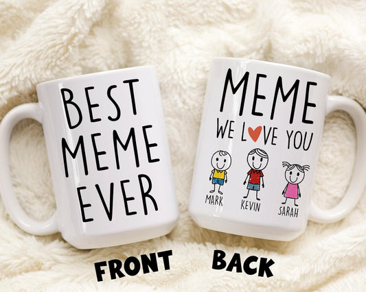 Best Meme Gift, Custom Meme Coffee Mug, Funny Meme Birthday Gift, Meme Christmas Gift, Meme Mother's Day Gift, Granddaughter Grandkids Gift