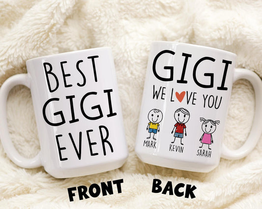 Best Gigi Gift, Custom Gigi Coffee Mug, Funny Gigi Birthday Gift, Gigi Christmas Gift, Gigi Mother's Day Gift, Granddaughter Grandkids Gift
