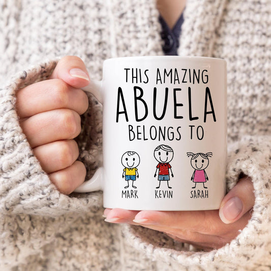 Abuela Gift, Personalized Abuela Mug, New Abuela Mug, Gift for Spanish Grandma, Abuela Mother's Day Gift, Birthday Abuela Present, Christmas