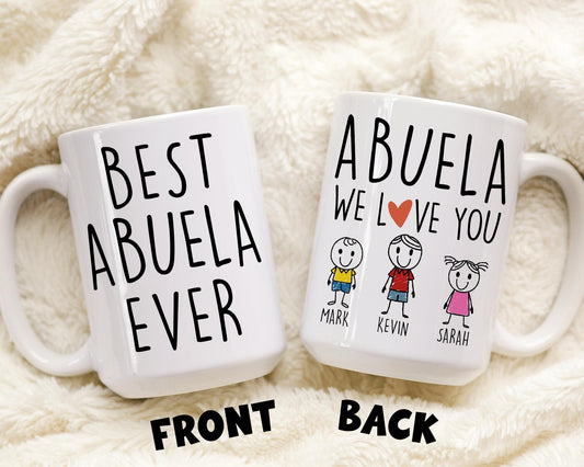 Best Abuela Mug, Custom Abuela Grandma Gift, Promoted to Abuela, Gift for Spanish Grandma, Abuela Mother's Day Gift, Birthday Christmas Gift