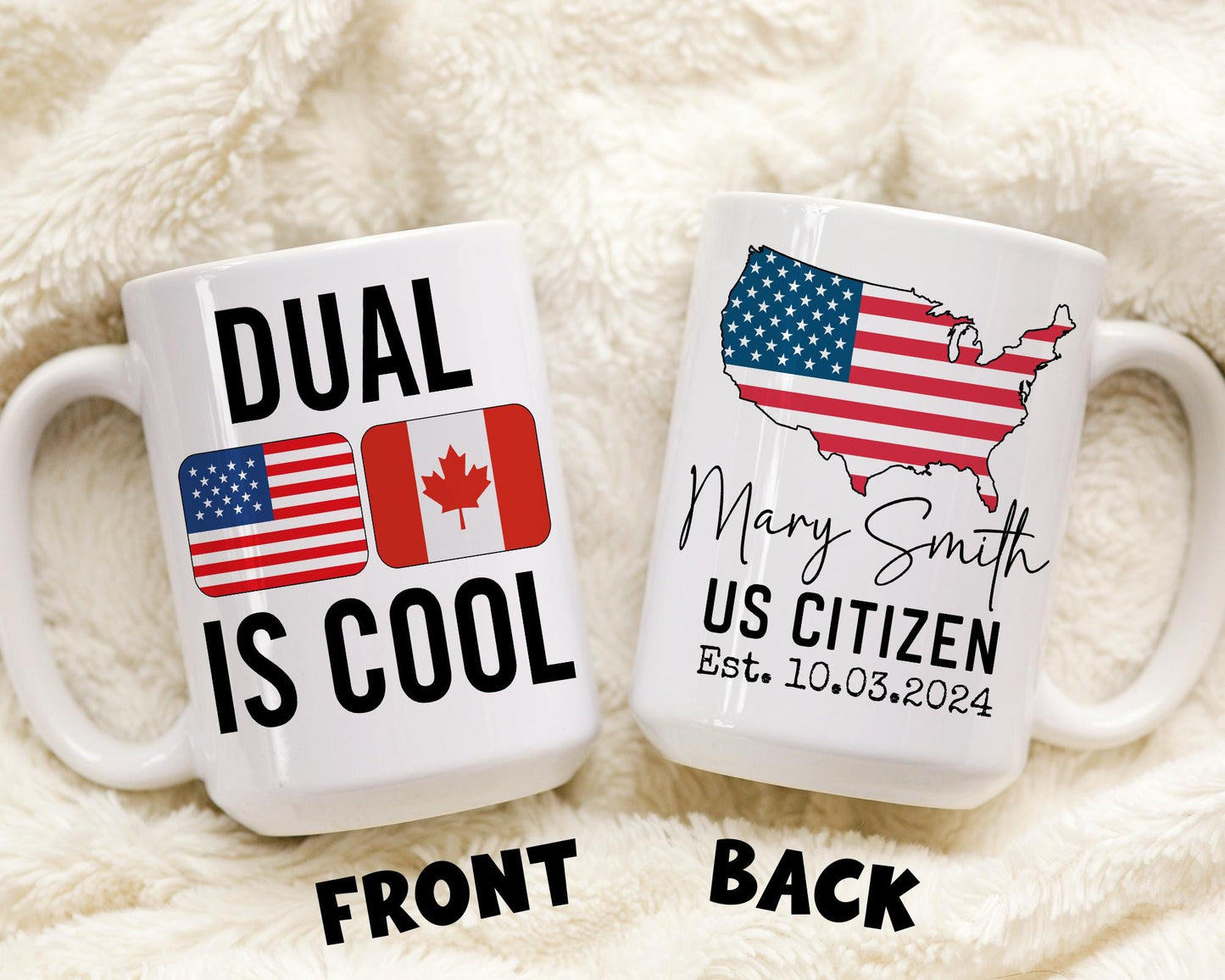 Dual Citizenship gift, Personalized Citizenship mug, New Citizen gift, Custom dual Citizenship mug, New American Present, US Citizen Gift