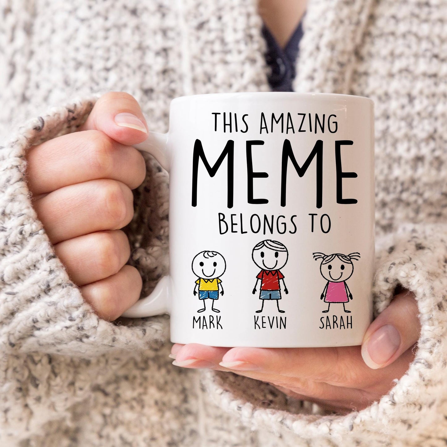 Meme Mug, Personalized Meme Gift, Meme Birthday Christmas Gift, Meme Mother's Day Gift, Grandma Meme Gift, Gift from Granddaughter Grandkids