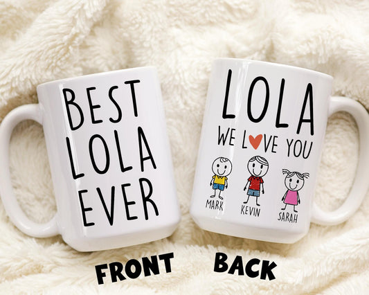 Lola Mug, Personalized Lola Gift, Lola Birthday Christmas Gift, Lola Mother's Day Gift, Grandma Lola Gift, Gift for Granddaughter Grandkids