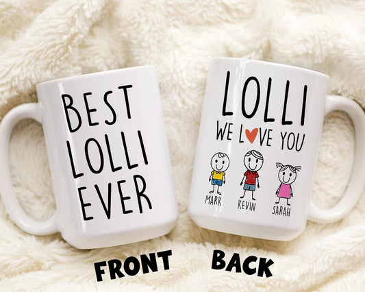 Best Lolli Gift, Custom Lolli Coffee Mug, Funny Lolli Birthday Gift, Lolli Christmas Gift, Lolli Mother's Day Gift, Granddaughter Grandkids