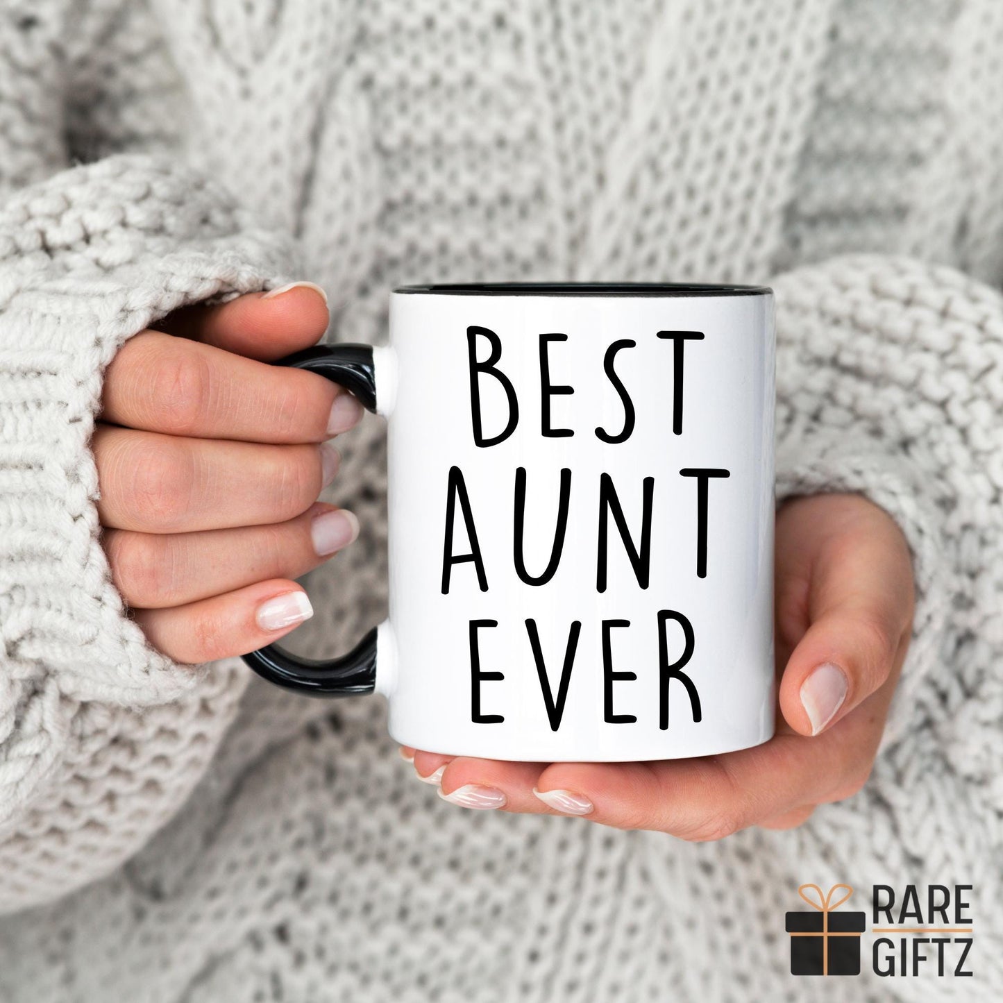 Personalized Aunt Mug with Niece Nephew Names, Auntie Coffee Cup, Auntie Mother's Day, Unique Aunt Gift, Aunt Birthday Christmas Gift Idea