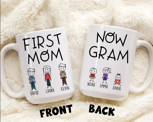 New Gram Mug, Personalized Gram Gift, Promoted to Gram Gift, Best Gram Gift, Gram Reveal, Gram Mother's Day Christmas Grandma Granddaughter