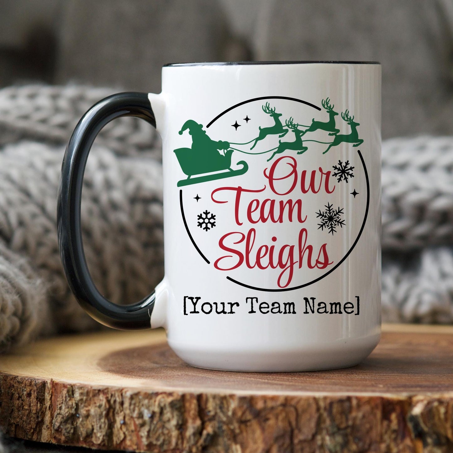 Personalized Team Christmas Mug, Office Christmas Party, Christmas Team Gift, Custom Office Holiday Gift, Coworker Team Appreciation Gift