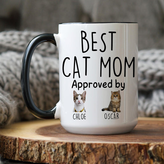 Cat Mom Gift, Personalized Cat Mom Mug, Custom Cat Mom Gift, Christmas Cat Owner Present, Funny Cat Mother's Day Gift, New Cat Owner Mom Mug