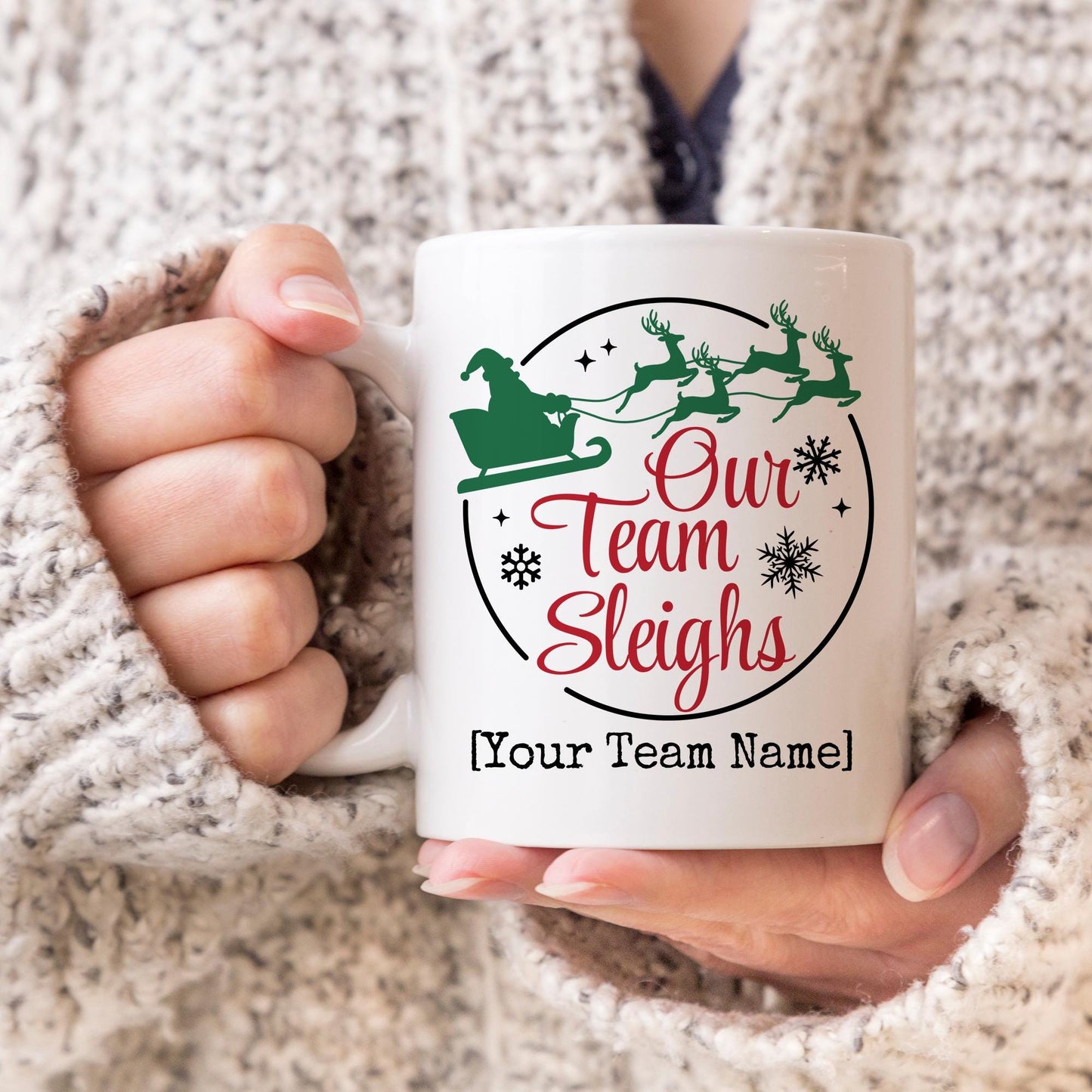 Personalized Team Christmas Mug, Office Christmas Party, Christmas Team Gift, Custom Office Holiday Gift, Coworker Team Appreciation Gift