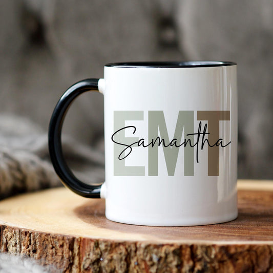EMT Gift, Personalized EMT Mug, EMT Present, Future Emt Gift, Emergency Medical Technician Present, Emt Christmas Gift, Emt School Grad Mug