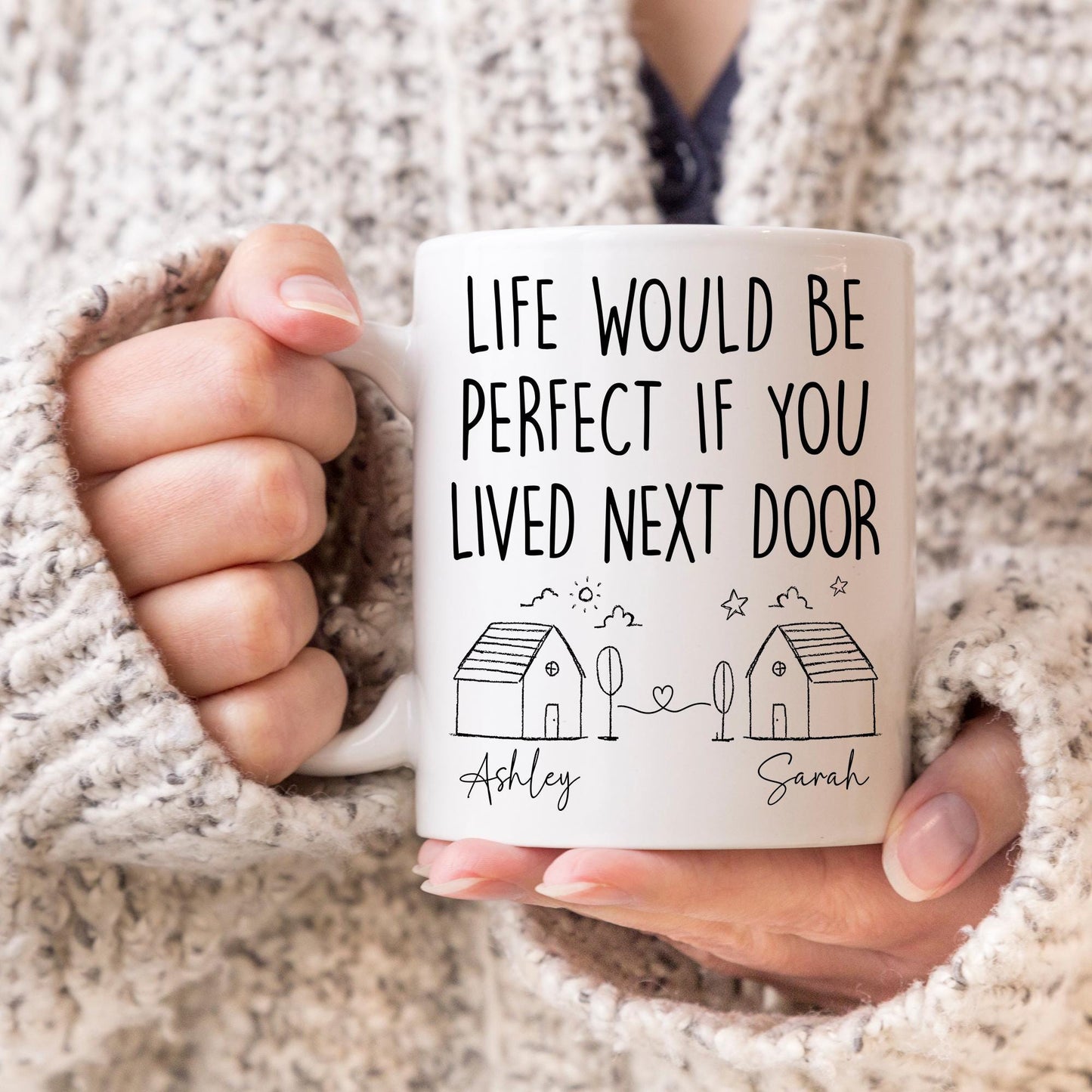 Personalized Bestie Gift, Best Friend Mug, Distance Friendship, Friend Moving Away Gift, Bestie Missing You, Birthday Best Friend Neighbor