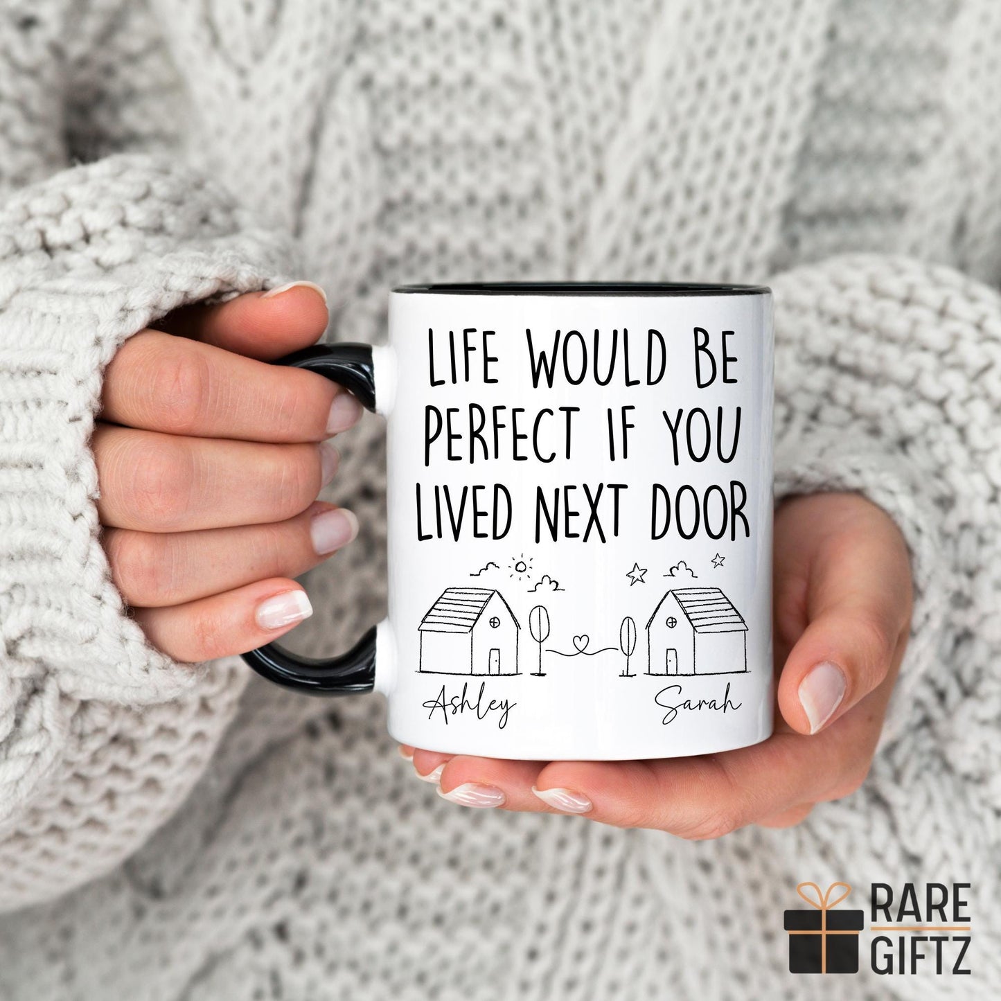 Personalized Bestie Gift, Best Friend Mug, Distance Friendship, Friend Moving Away Gift, Bestie Missing You, Birthday Best Friend Neighbor