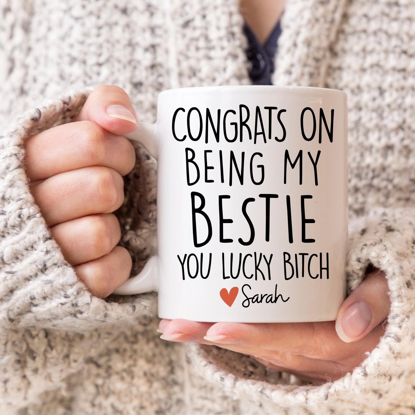 Personalized Best Friend Coffee Mug, Friendship Gift, Bestie Gift, Women Friends, Bestie Birthday Gift, Sister Present, Friendship Present