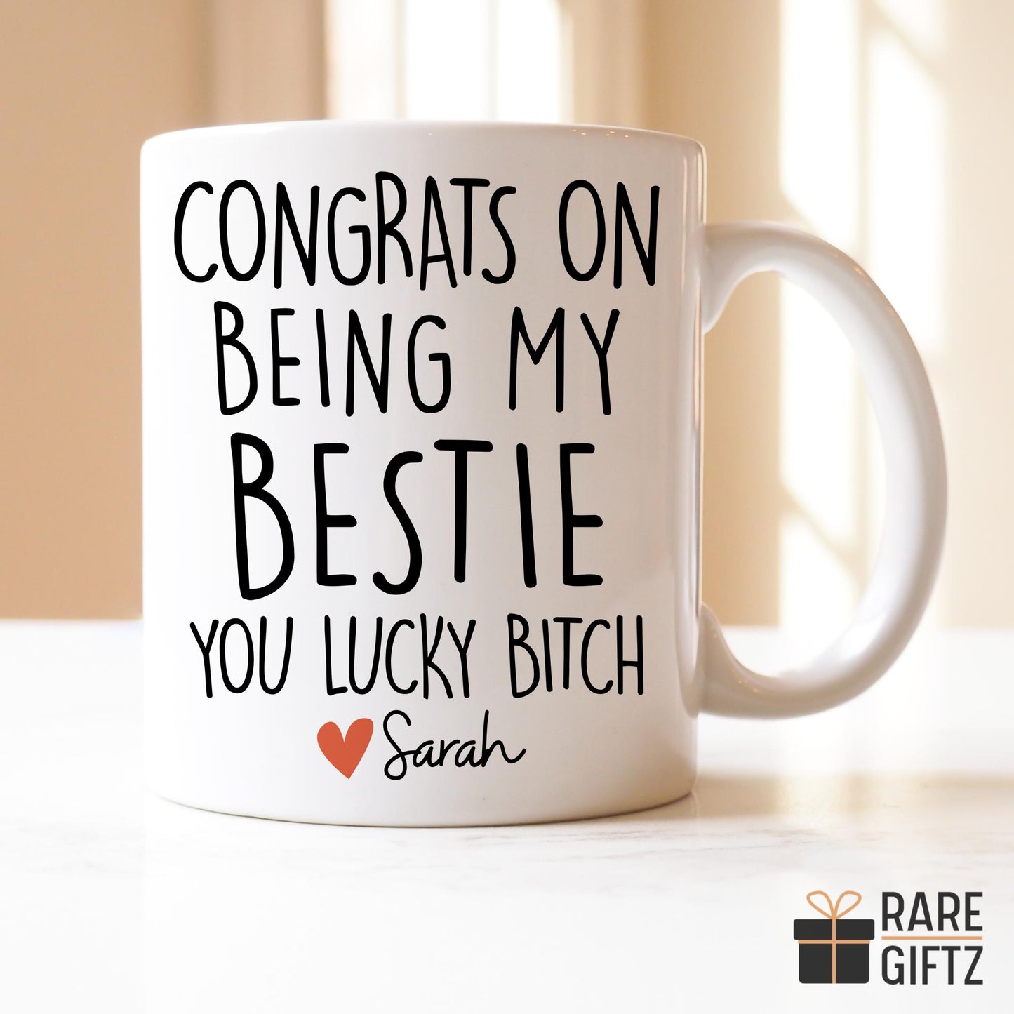 Personalized Best Friend Coffee Mug, Friendship Gift, Bestie Gift, Women Friends, Bestie Birthday Gift, Sister Present, Friendship Present