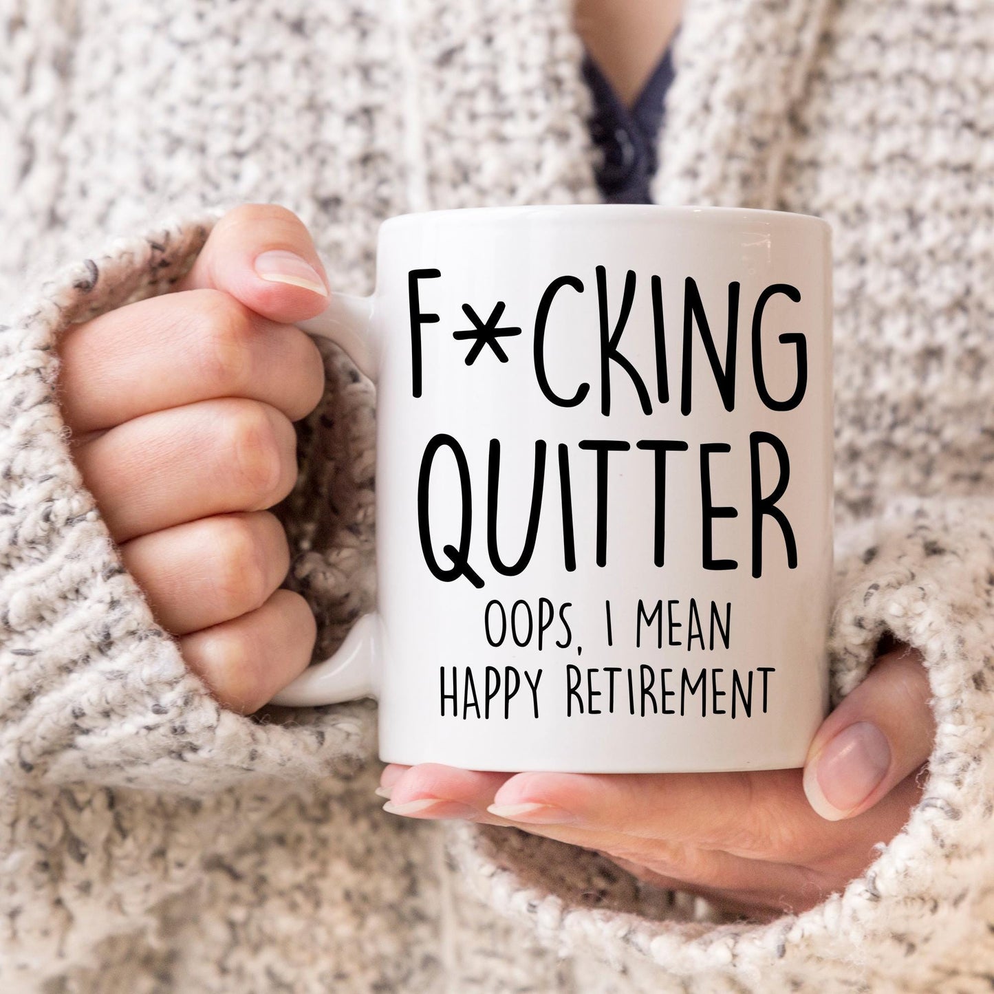 Personalized Retirement gift, Funny Custom Retired mug, Quitter Coffee Mug, Retirement Gifts for Man Woman, Work Bestie Leaving Present