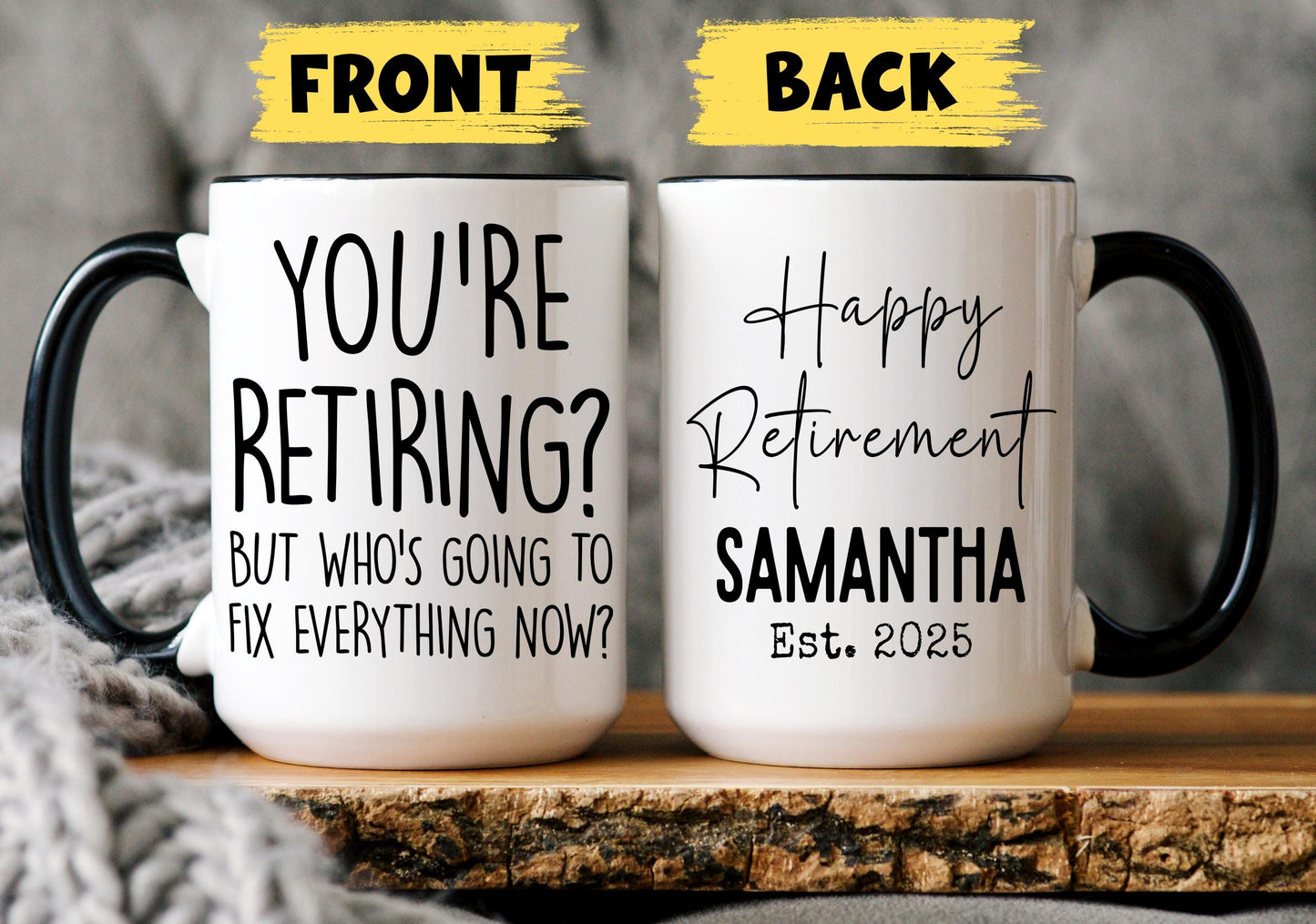 Custom Quitter Mug, Custom Retirement Gift, Funny Retirement Gift, Retirement Gift for a Man, Newly Retired Present, coworker retirement