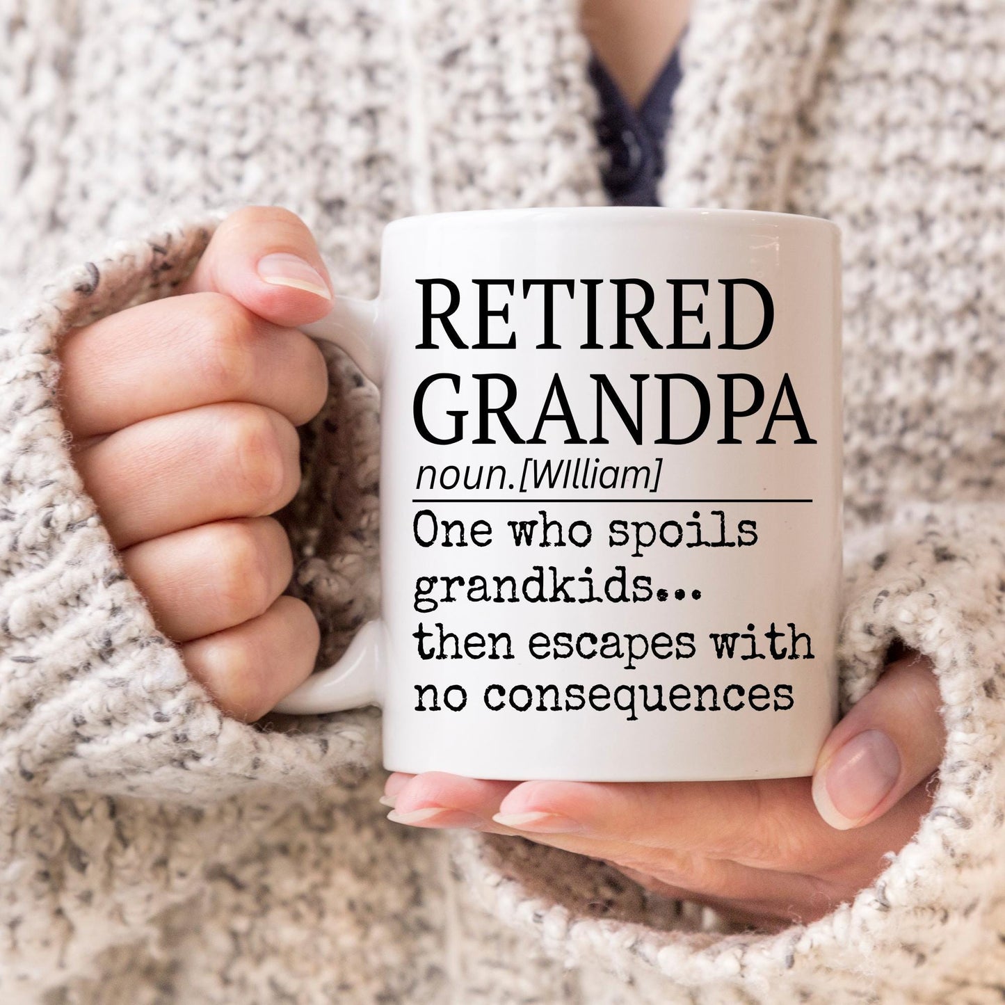 Grandpa Retirement Mug, Retirement Gift for Dad, Funny Dad Retirement Party Gift, Legend Has Retired, Coworker Leaving Gift, Boss Present