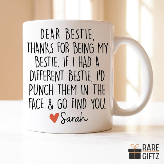 Custom Best friends mug, Funny Best Friend Gift, Friendship Mug, Soul Sisters Gift, Work bestie gift, Great Friends, Bestie Names Gift