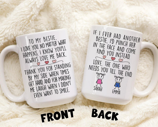 Personalized Best friend gift, Friendship Mug, Bff Gift, Personalized Friendship Mug, Funny Friend Gift, Best Friend Mug, Friend Birthday