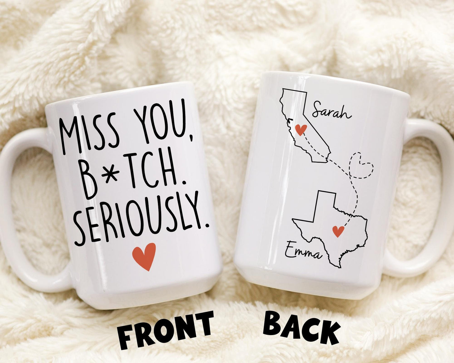 Long Distance State Bestie Mug, Bff Gift, Moving Away Gift, Birthday Present Bestie, Soul Sisters Mug, Missing You Bestie, Best Friend Gift