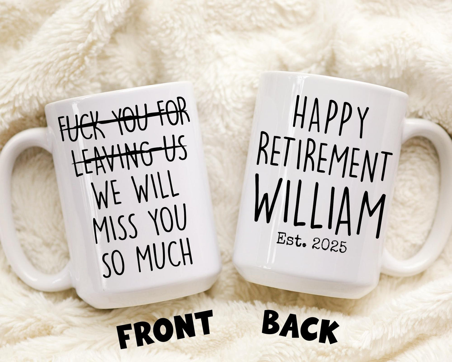 Personalized Retirement Gift, Funny Retired Mug, Retirement Gift for Women, Retired Gift From Coworker, Funny Retirement, retired colleague