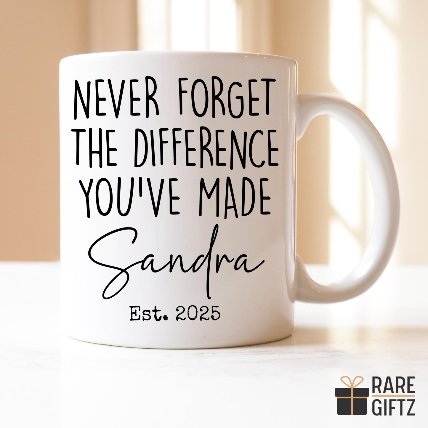 Personalized Retirement Mug, Retired Appreciation Gift For Women, Retirement Mug, Retiring Gift Women, Boss Manager Coworker Appreciation
