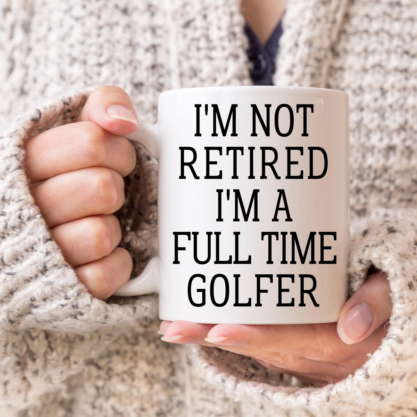 Golfer Retirement Mug, Retired Golf Gift, Funny Golf Player Lover Gift, Coworker Boss Manager Retired Present, Golf Coffee Cup Present