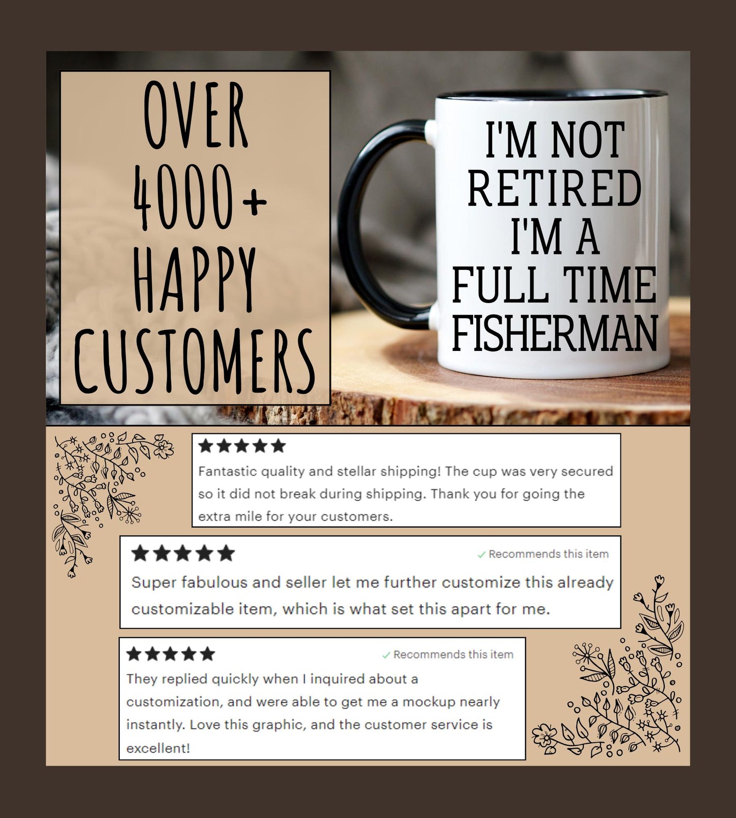 Retired Fisherman Mug Fishing Retirement Gift, Fishing lover present, Dad Grandpa Fishing Gift, Coworker Boss Manager Fishing Present