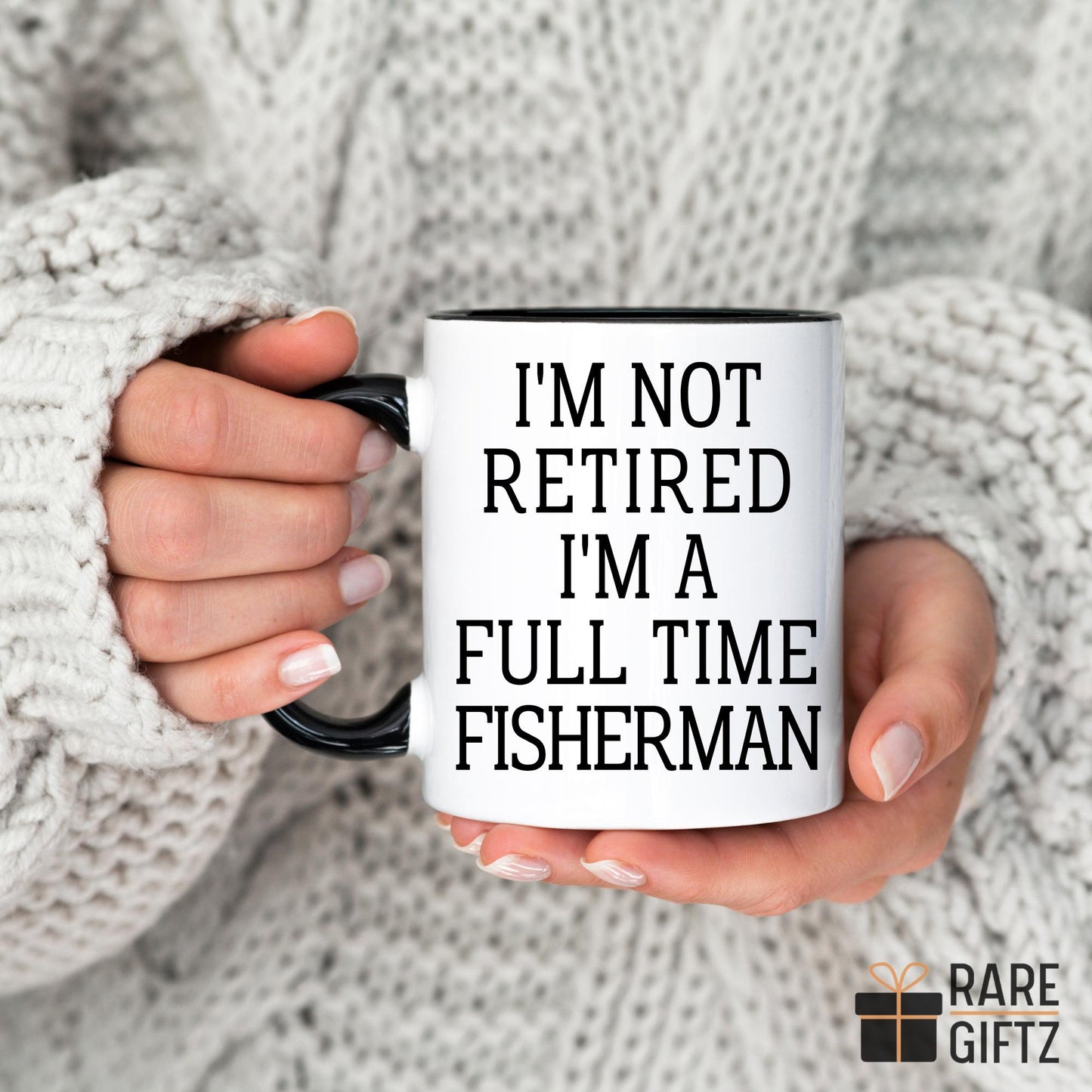 Retired Fisherman Mug Fishing Retirement Gift, Fishing lover present, Dad Grandpa Fishing Gift, Coworker Boss Manager Fishing Present