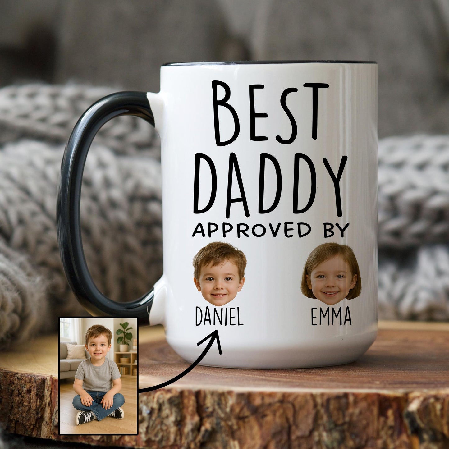 Custom Daddy Gift, Daddy Mug, Personalized 1st Time Daddy, Best Daddy Gift, Custom Dad Gift, Christmas Daddy Present Photo, Daddy Birthday