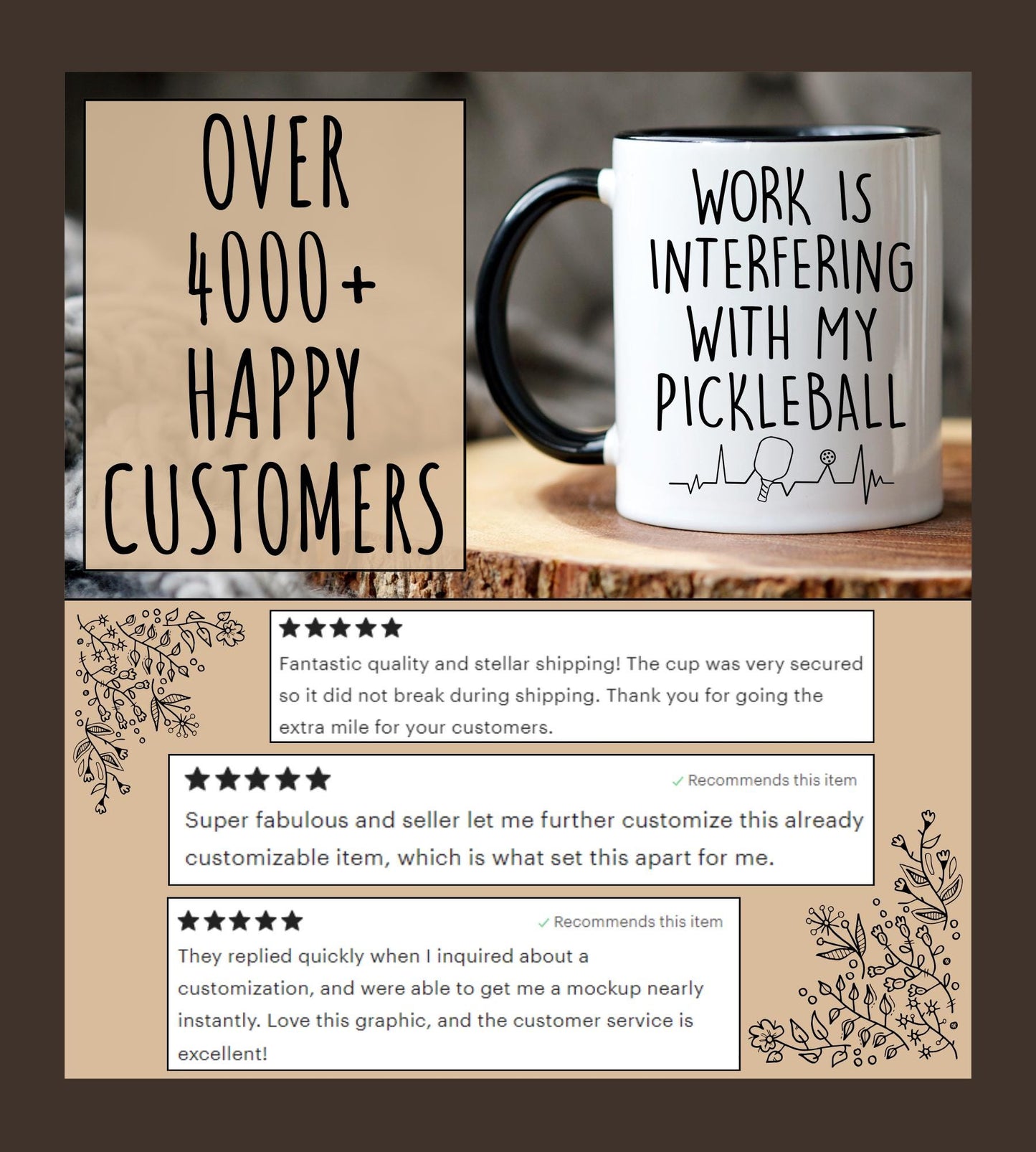 Pickleball Gifts, Pickleball Mug, Custom Pickleball Gifts for Women, Funny Player Pickleball Personalized Mug, Pickleball Lover Gift for Mom