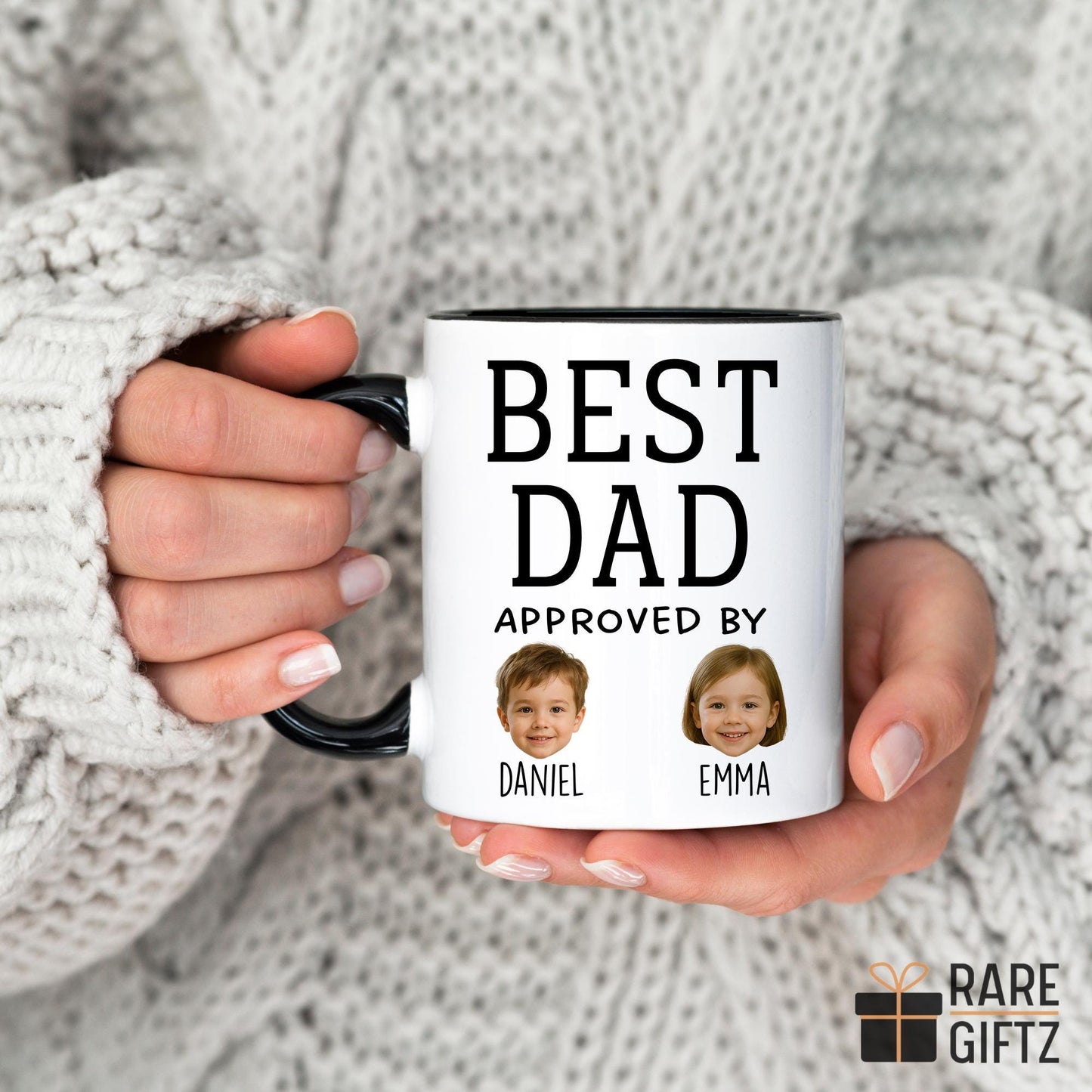 Personalized Dad mug with Picture, Custom Dad Gift, Best Dad Mug With Photo, Present From Daughter, Dad Christmas Present, Father's Day Gift