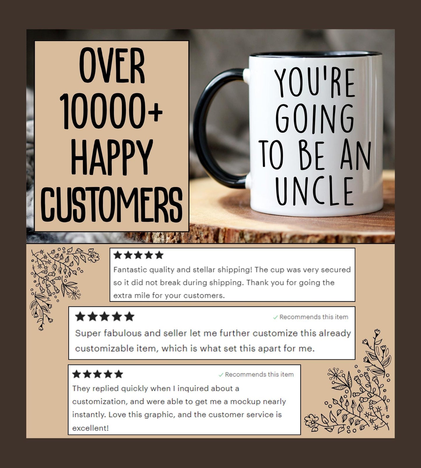 Personalized Uncle Mug, Uncle Aunt Gift, First Time Uncle Pregnancy Reveal, Uncle to Be Mug, Custom Uncle Announcement, Promoted to Uncle