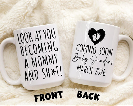 Funny Mommy Mug, First Time Mom Gift, Mom Mug, New Mom Gift, Gift for New Mom, New Mom Gift Ideas, First Time Mom Present Bestie Friends