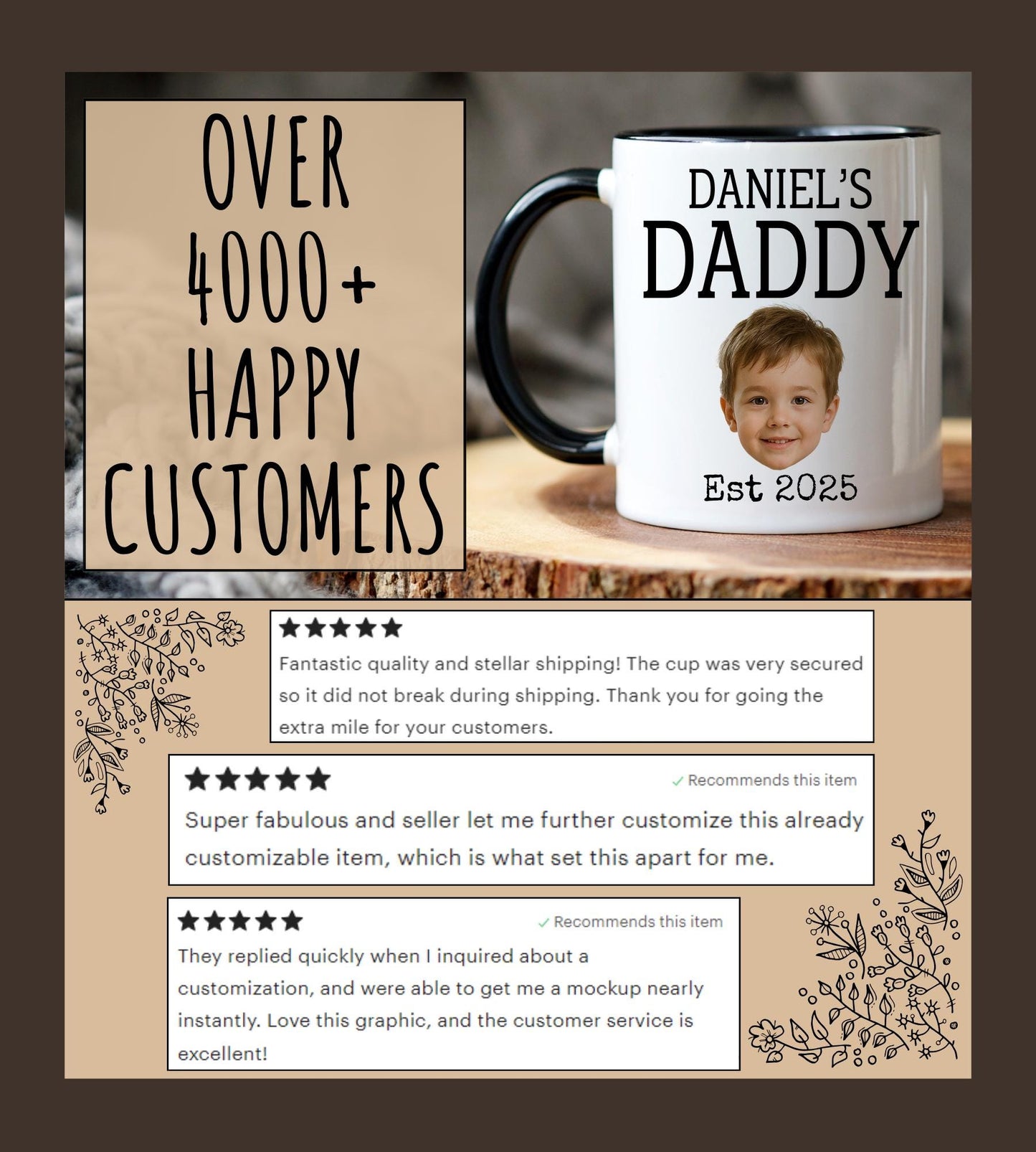 Personalized Daddy Mommy Mug, Custom Daddy Mommy Gift, First Time Dad Mom Present, Dad to be Gift, Mom To be Gift, Pregnancy Photo Mug