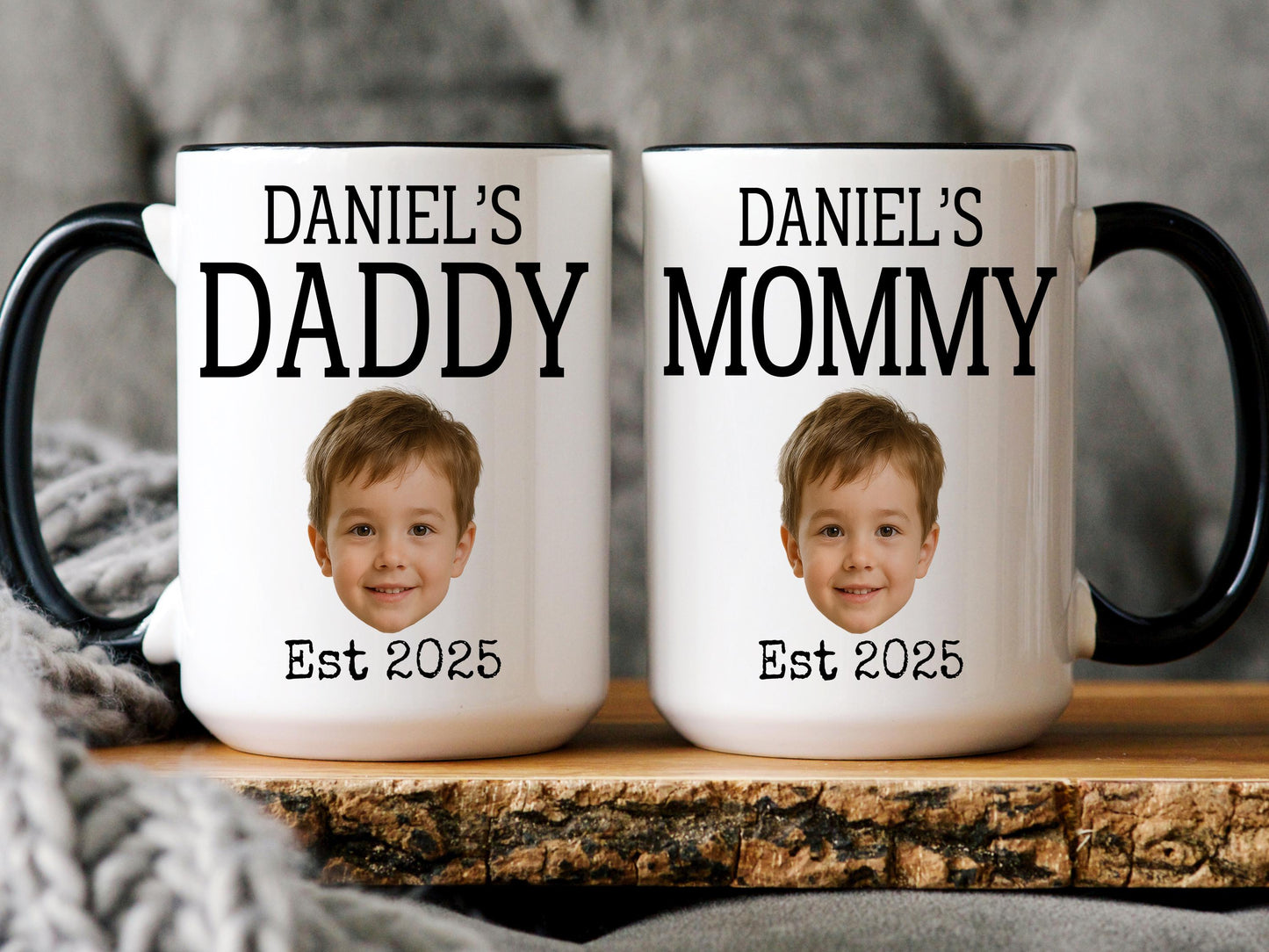 Personalized Daddy Mommy Mug, Custom Daddy Mommy Gift, First Time Dad Mom Present, Dad to be Gift, Mom To be Gift, Pregnancy Photo Mug