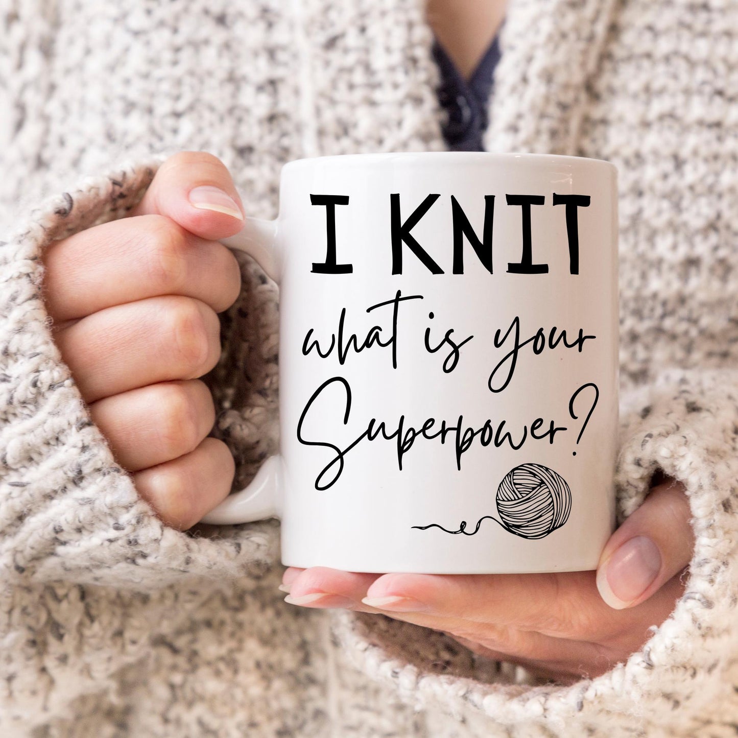 Knitting Mug Personalized, Funny Knit Gift, Knitter Birthday Mug, Knitting Lover Gift, Custom Knitting Mom Cup, Knit Christmas Present