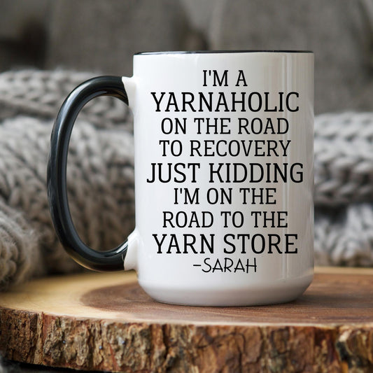 Personalized Crochet Lover Mug, Gift for Crochet, Funny Mother's Day Crochet Gift, Crochet Yarn Lover, Yarn Crochet Mug, Knitting Present