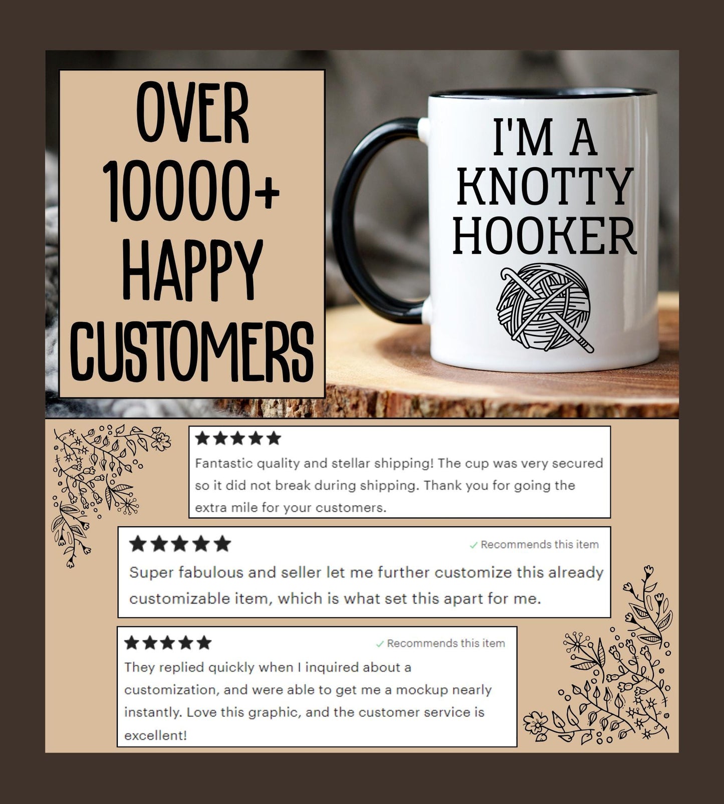 Humorous Crochet Mug, Funny Crochet Mug, Gift for Crocheter, Crochet Birthday Gift, Crochet Gift for Mom, Crocheting Mug, Knitting Present