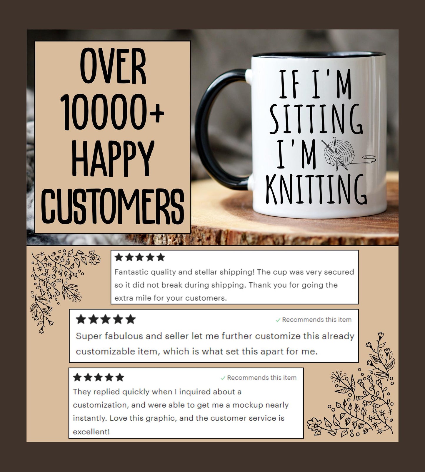 Knitting Lover Mug, Knitter Gift, Funny Knitting Gift, Knitter Grandma, Knit Lover Cup, Knit Gift, Gift for Knitter, Crochet Present Gift