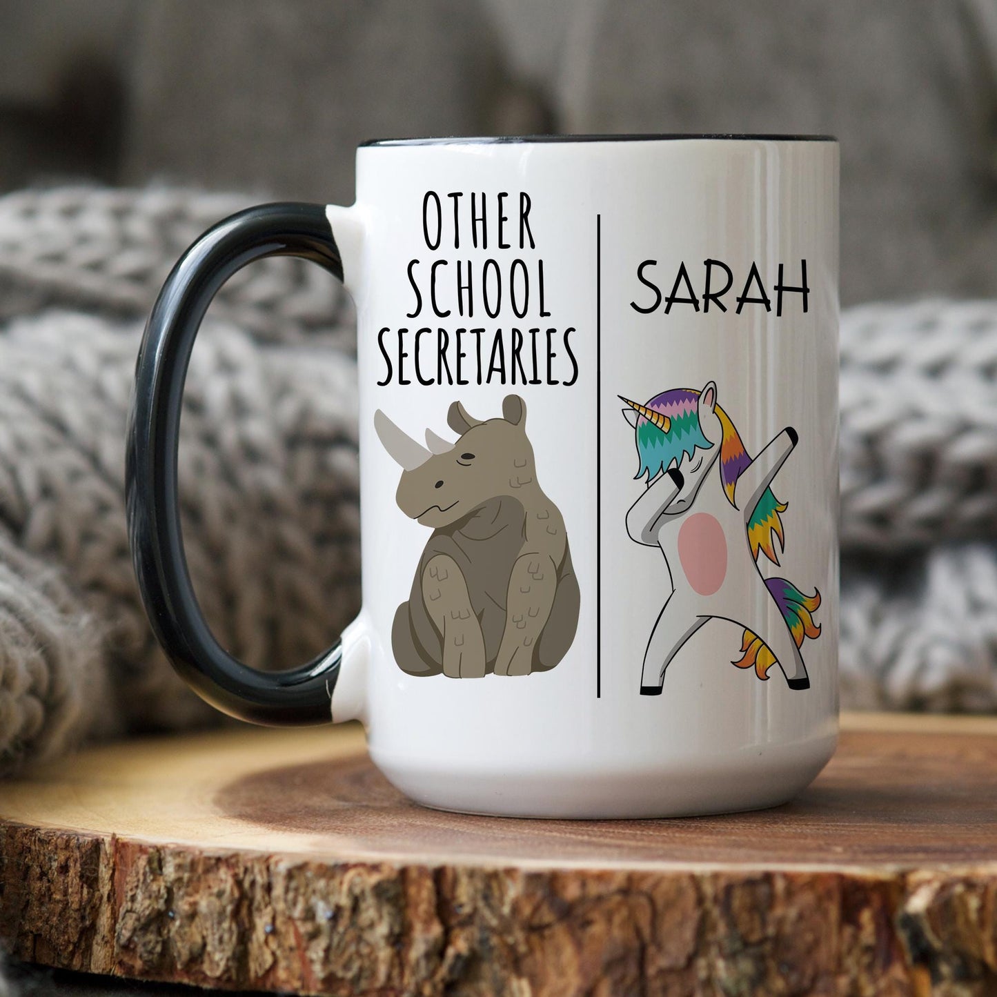 Personalized School Secretary Mug, Custom School Secretary Gift, Funny School Secretary Present, School Secretary Birthday Gift